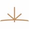 Ekena Millwork Alberta Smooth Timber Gable Bracket, Western Red Cedar, 96"W x 48"H x 1 1/2"D x 3 1/2"F, 12/12 Pitch GBW096X48X0204ALB00SWR - alternate 1